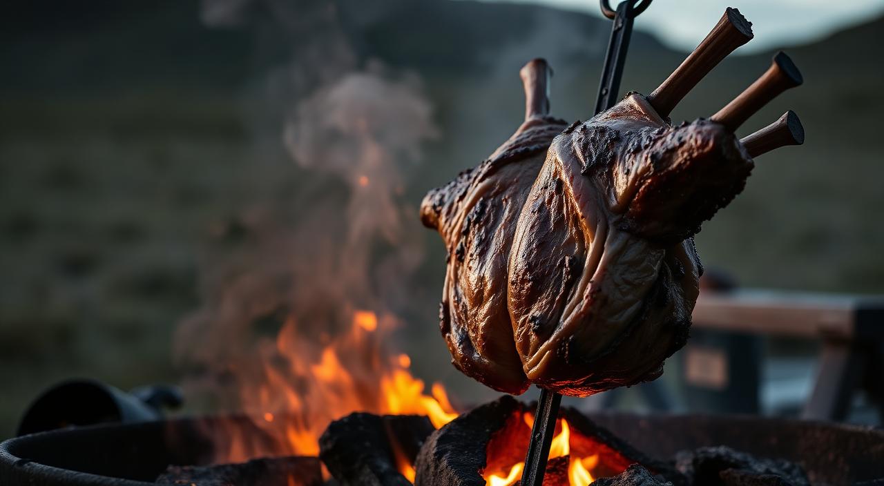 Cordero al Asador — Patagonian Butterflied Lamb on a Cross-Stake