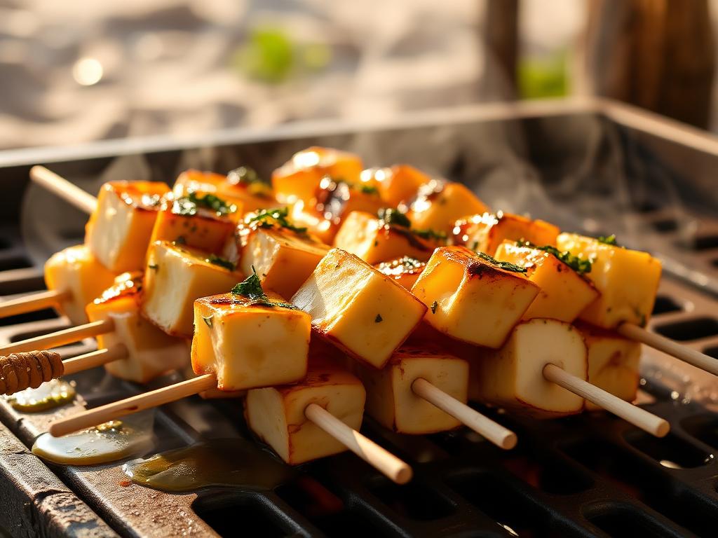 Queijo Coalho — Smoked Cheese Skewers