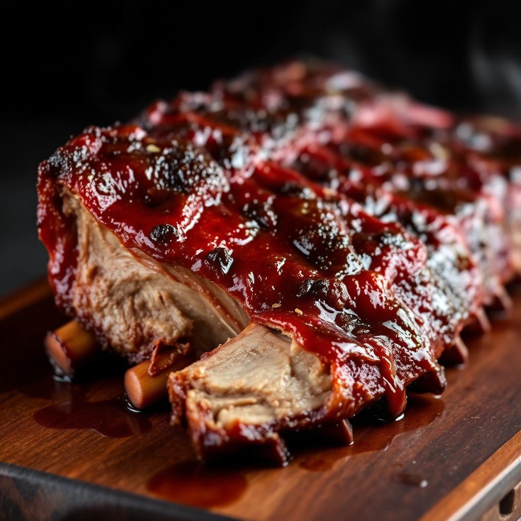 Caribbean Rum & Brown Sugar Glazed Ribs