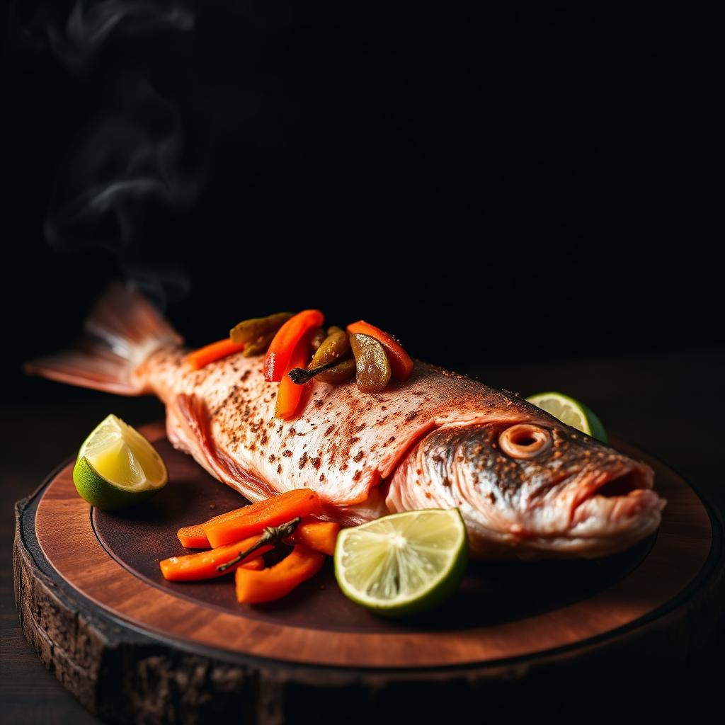 Whole Smoked Snapper with Escovitch
