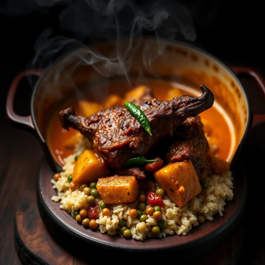 Smoked Curry Goat