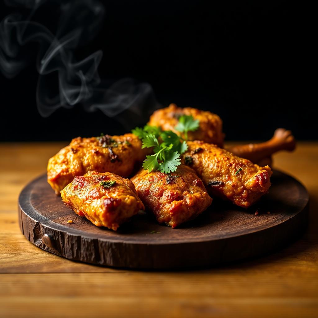 Trinidadian Curry Smoked Chicken