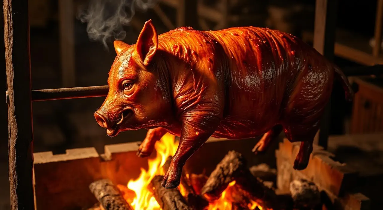 Lechón al Palo — Peruvian Whole Roasted Suckling Pig