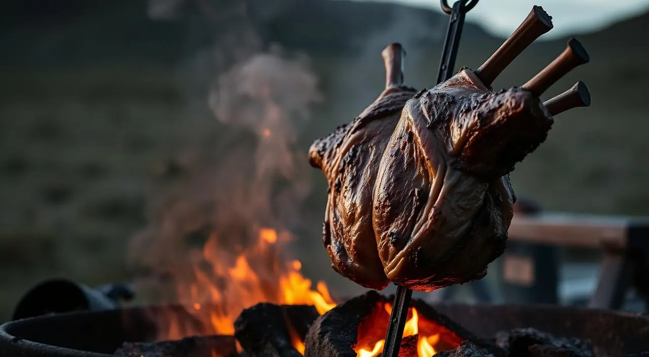 Cordero al Asador — Patagonian Butterflied Lamb on a Cross-Stake