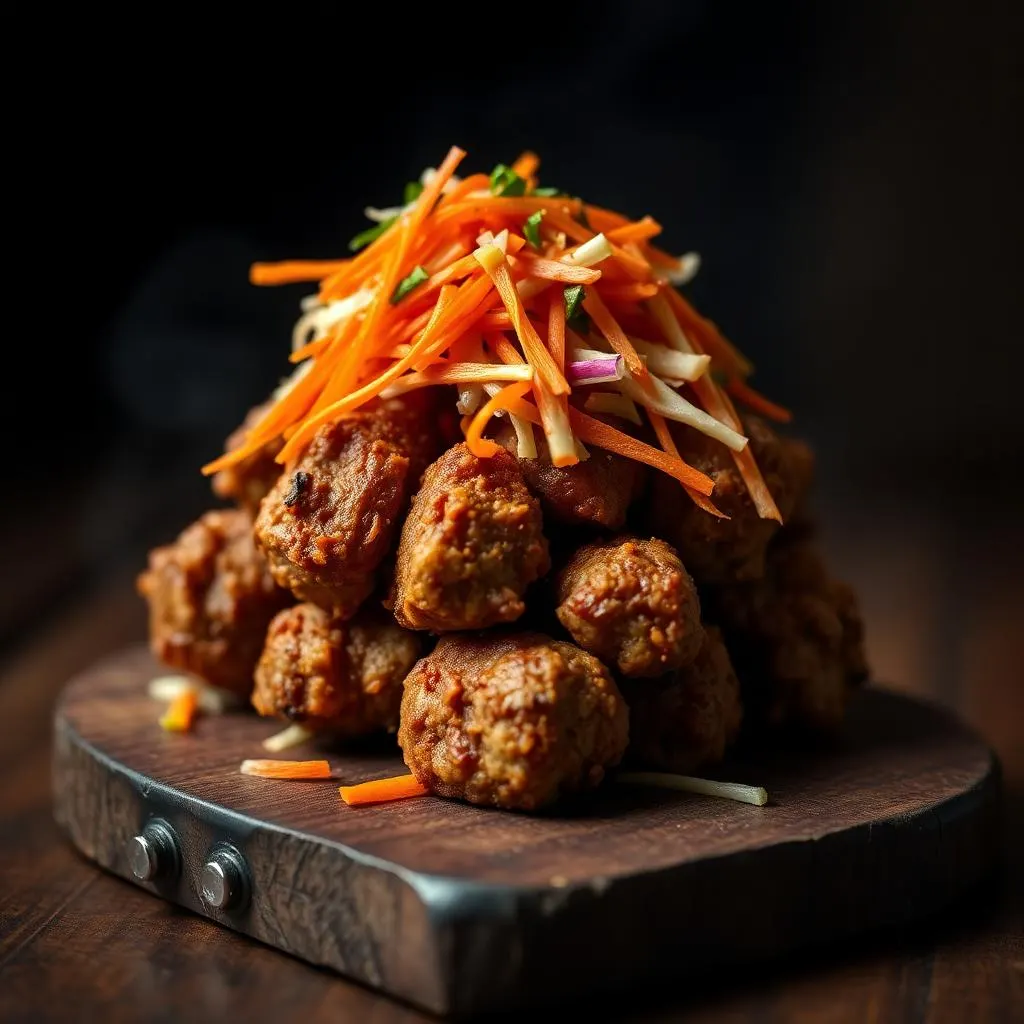 Haitian Smoked Griot with Pikliz