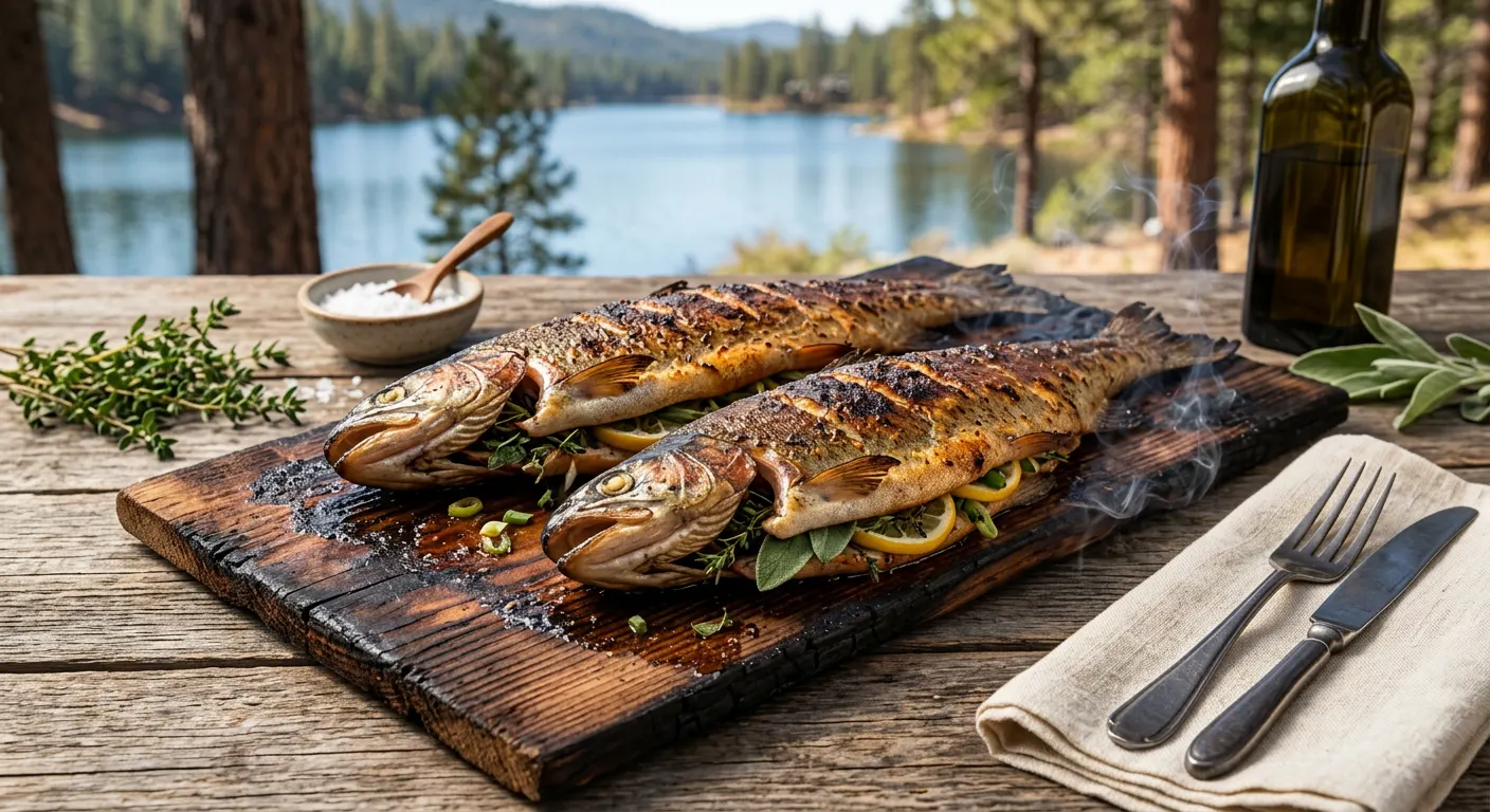 Cedar-Smoked Whole Trout