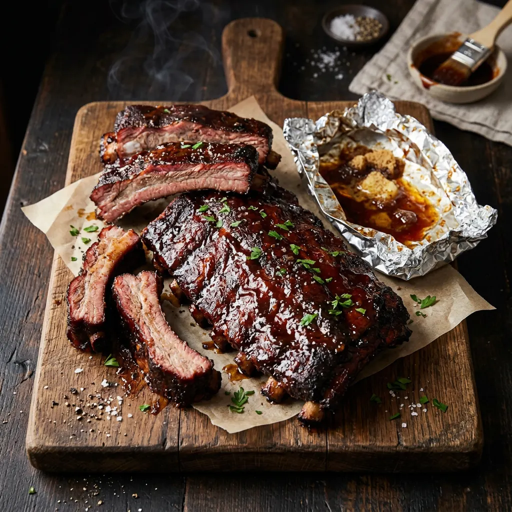 Variation of Hickory-Smoked KC-Style 3-2-1 Spare Ribs