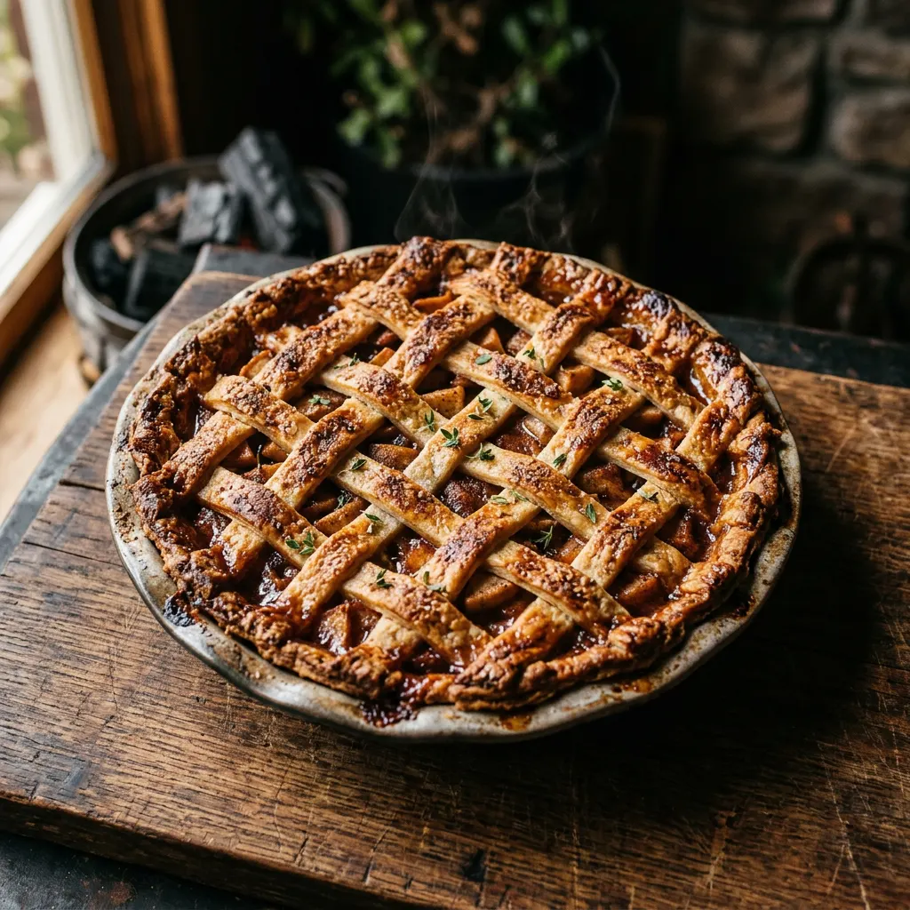 Simple Pellet Smoker Smoked Apple Pie