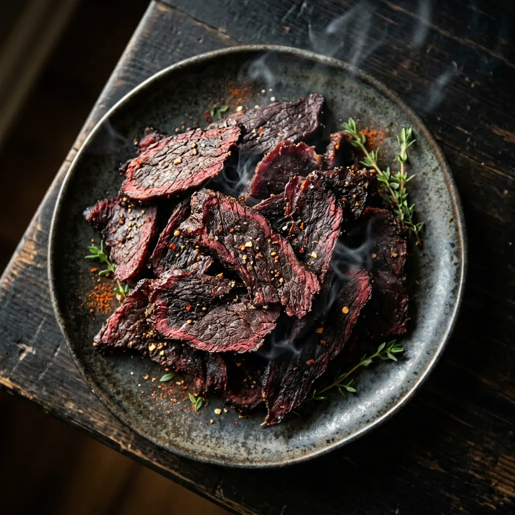 Hot-and-Fast Smoked Beef Jerky