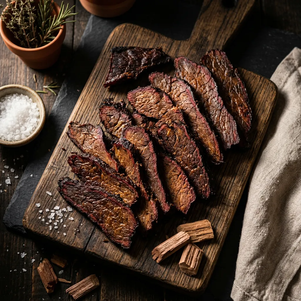 Simple Smoked Beef Jerky