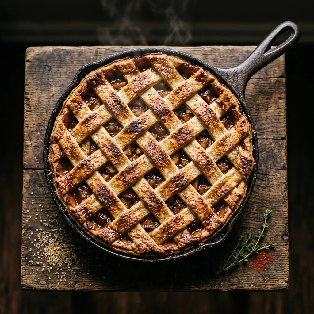 Apple-Smoked Pellet Smoker Smoked Apple Pie with Butcher Paper Wrap