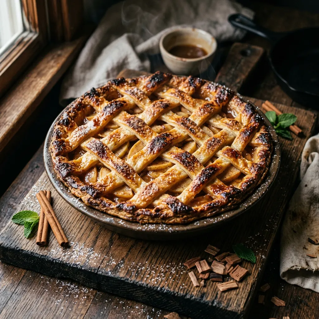 Pellet Smoker Smoked Apple Pie