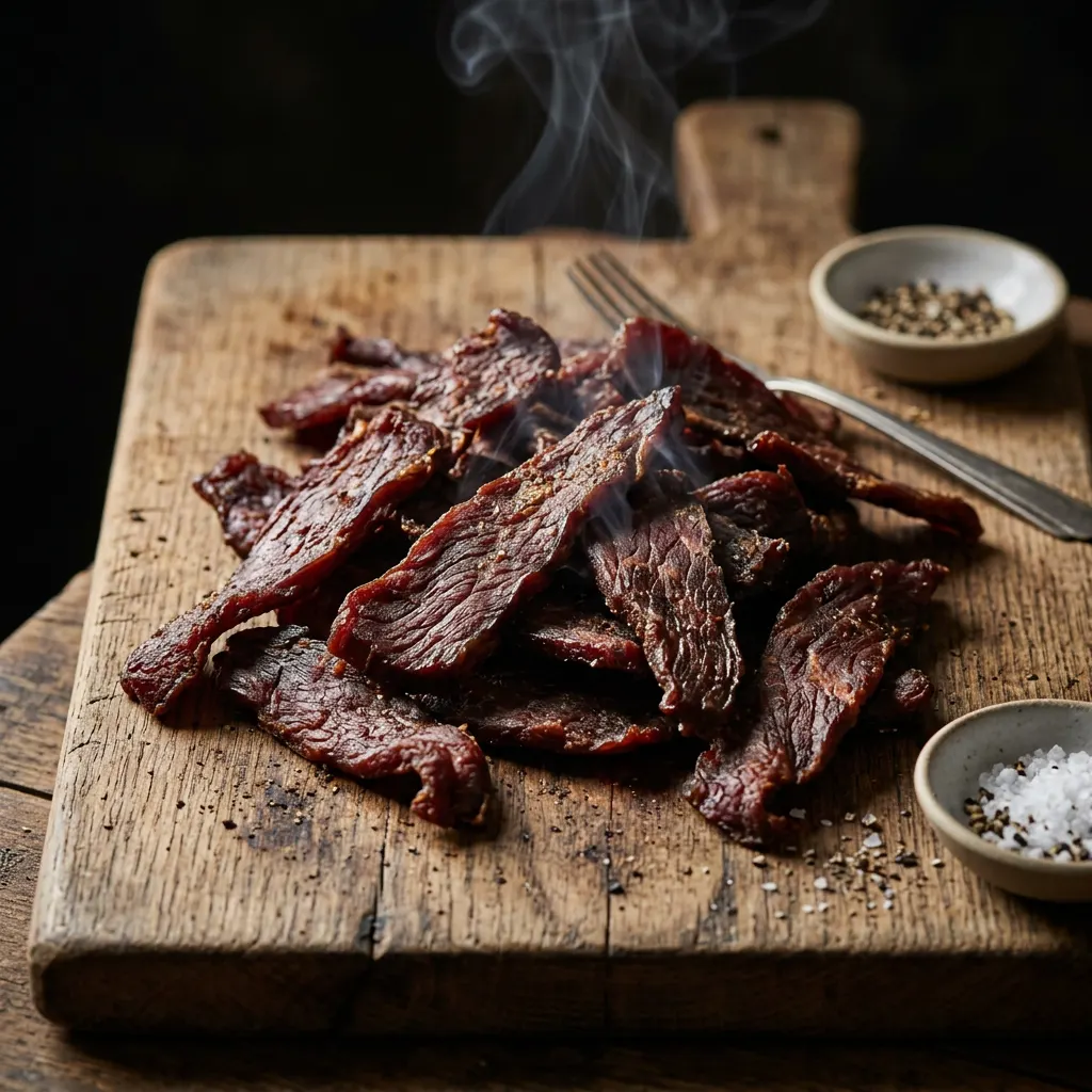 Low-and-Slow Smoked Beef Jerky