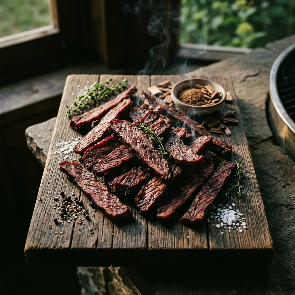Honey-Glazed Smoked Beef Jerky