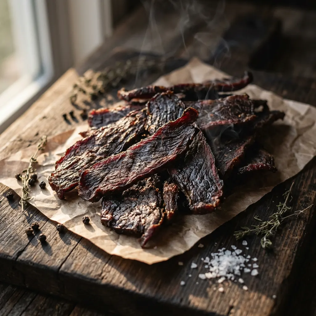 Apple-Smoked Smoked Beef Jerky