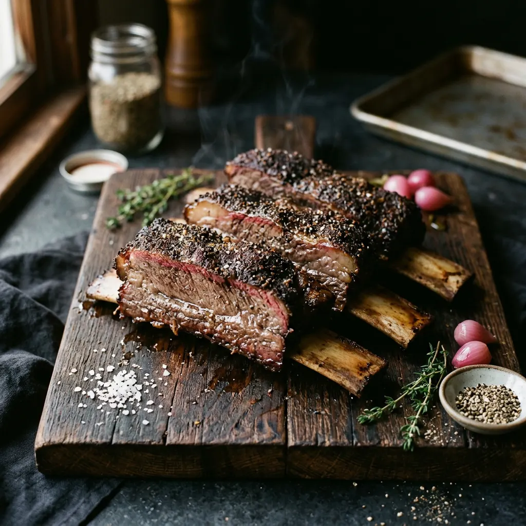 Hickory-Smoked Smoked Beef Short Ribs (Dino Bones)