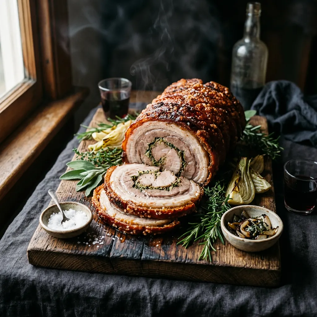 Competition-Style Smoked Porchetta Roll