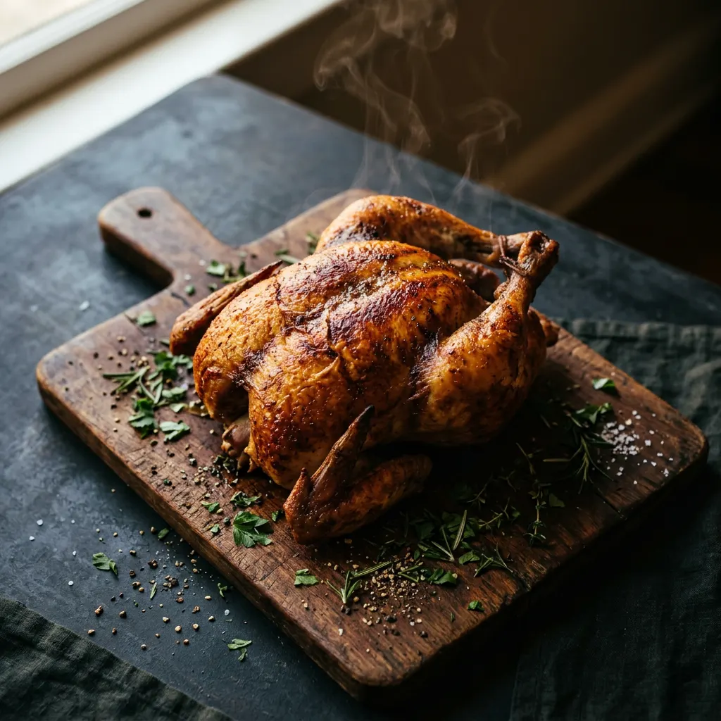 Low-and-Slow Beer-Can Whole Chicken