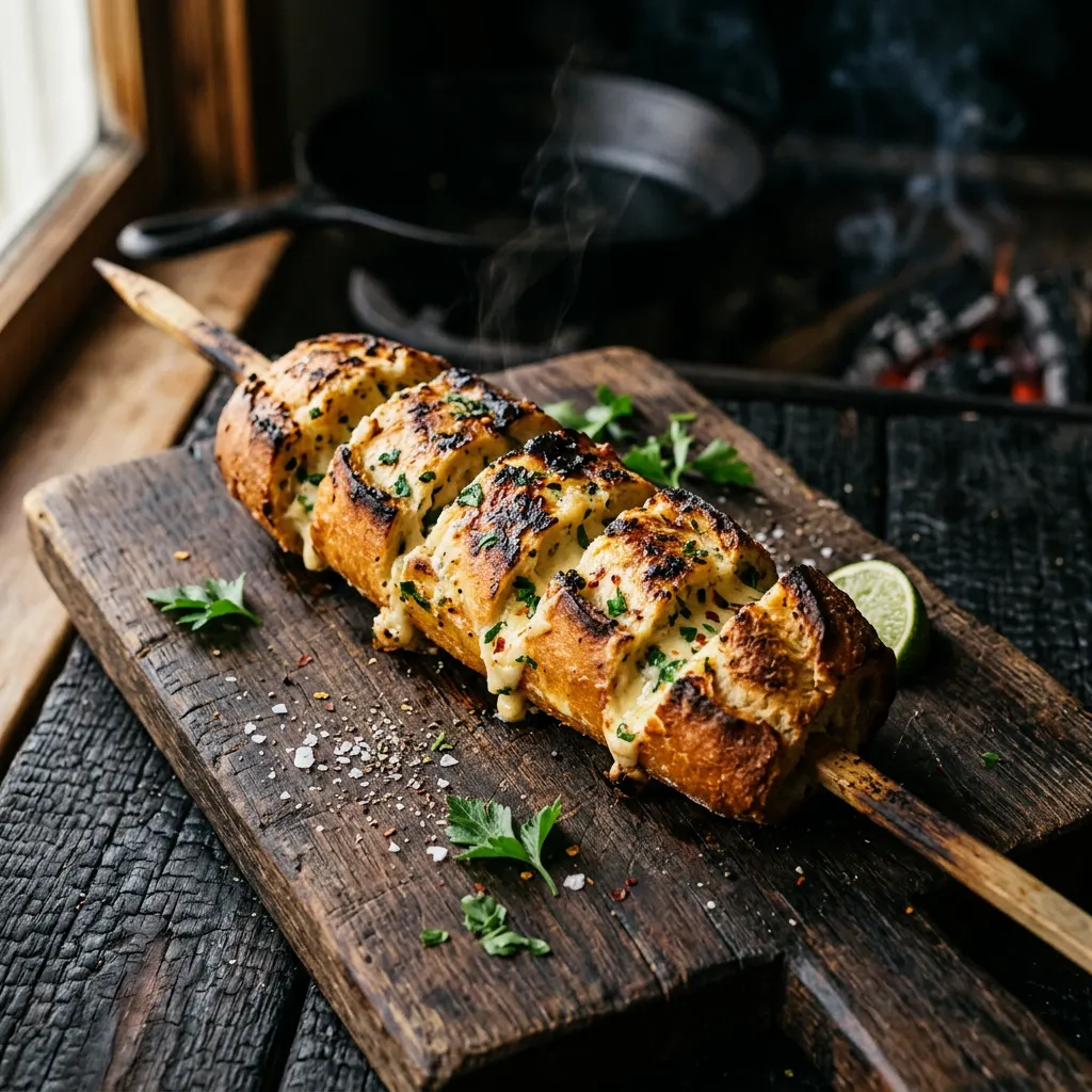Cherry-Smoked Pão de Alho — Smoked Brazilian Garlic Bread
