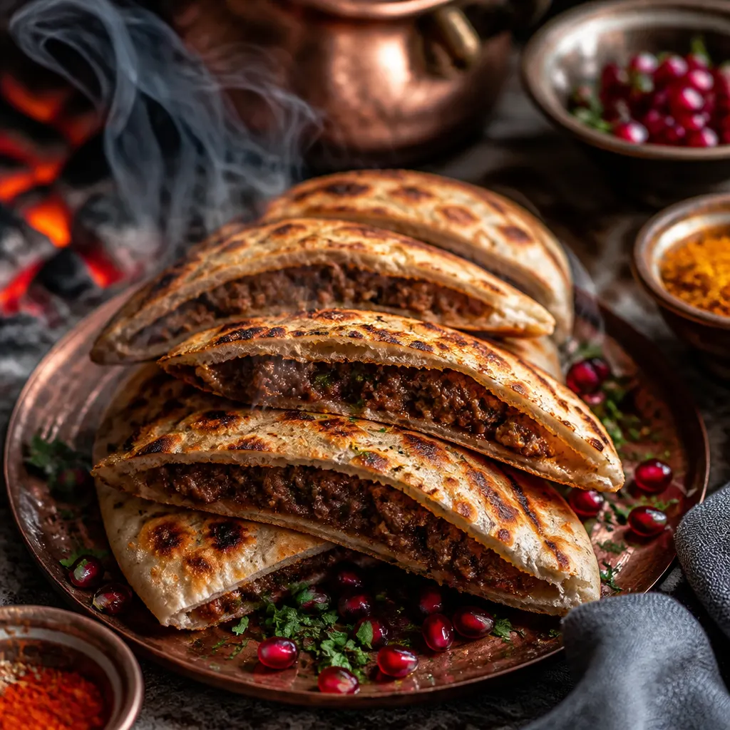 Smoked Arayes — Lamb-Stuffed Pita
