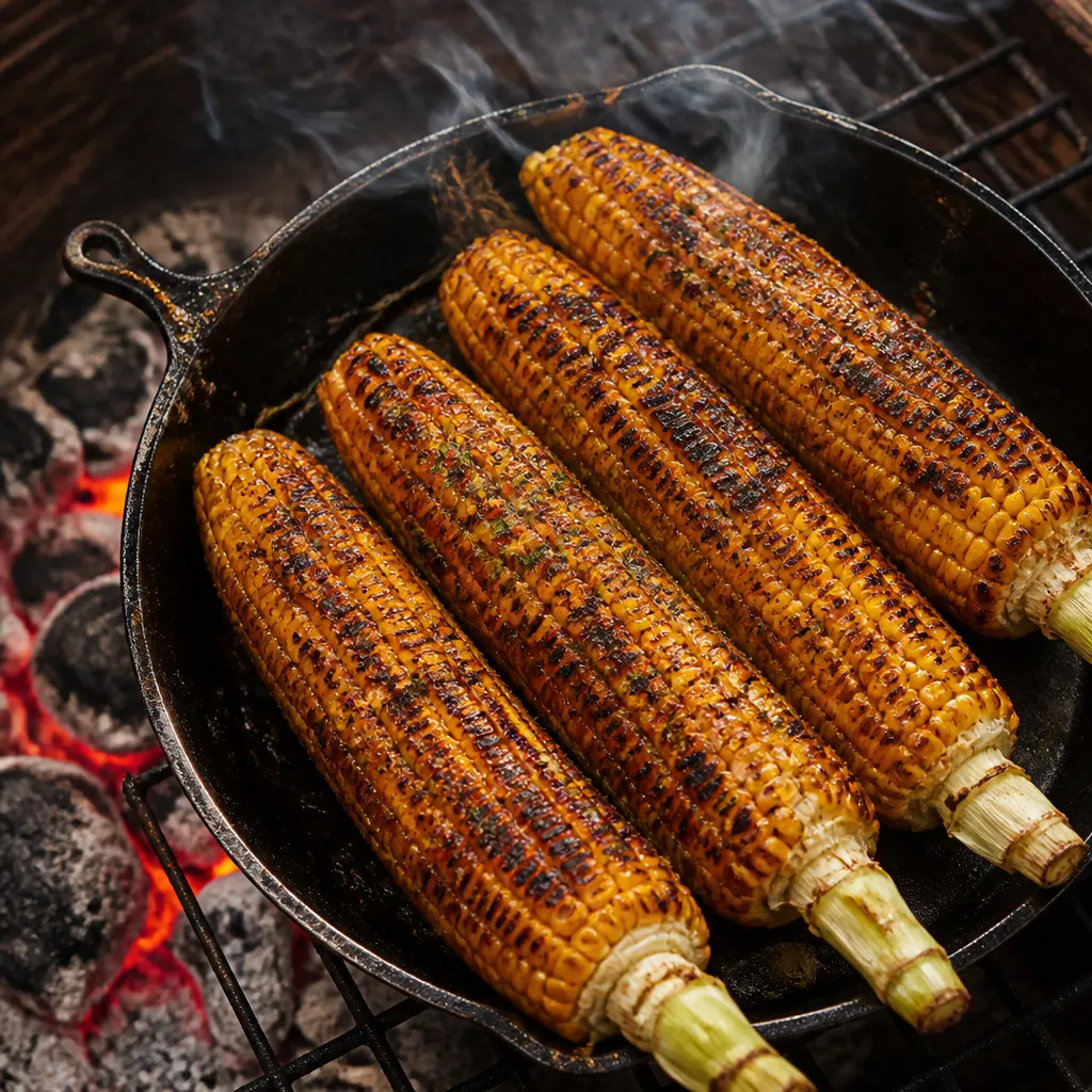 Smoked Braai Mielies (Spiced Corn)
