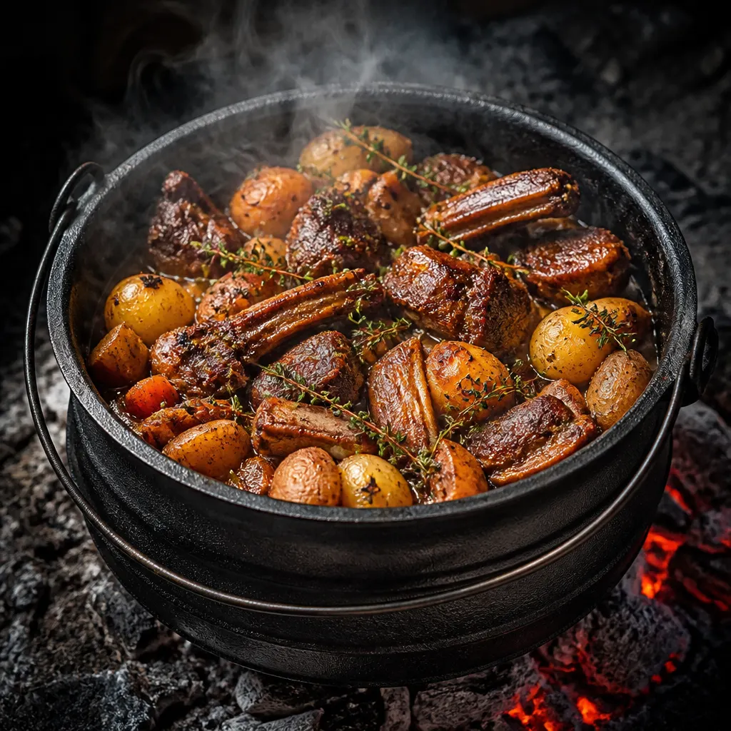 Smoked Lamb Potjiekos