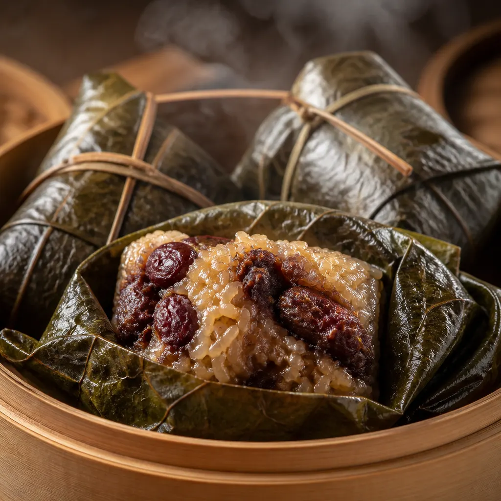 Smoked Sweet Sticky Rice in Lotus Leaf