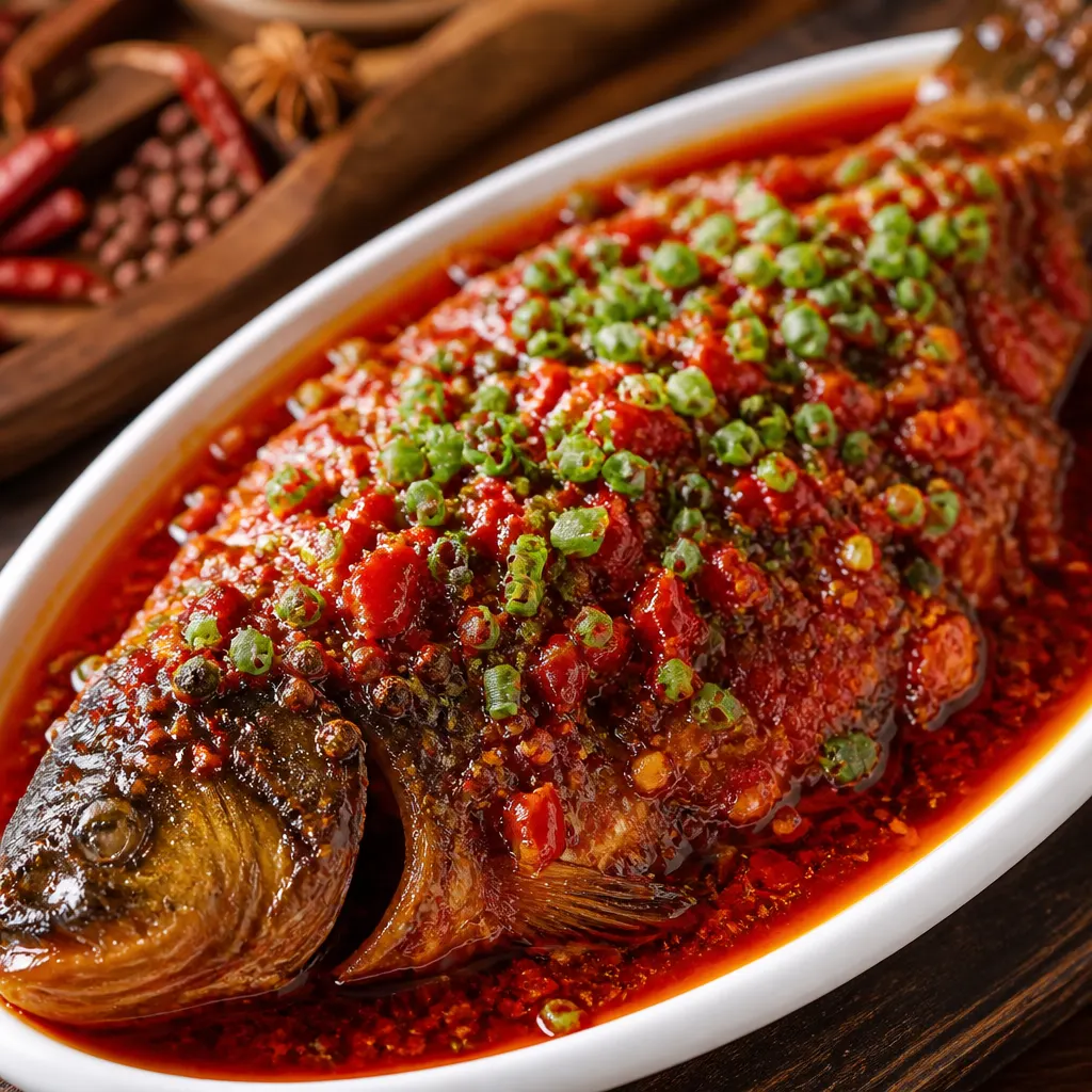 Smoked Whole Fish, Sichuan Chili-Bean Style
