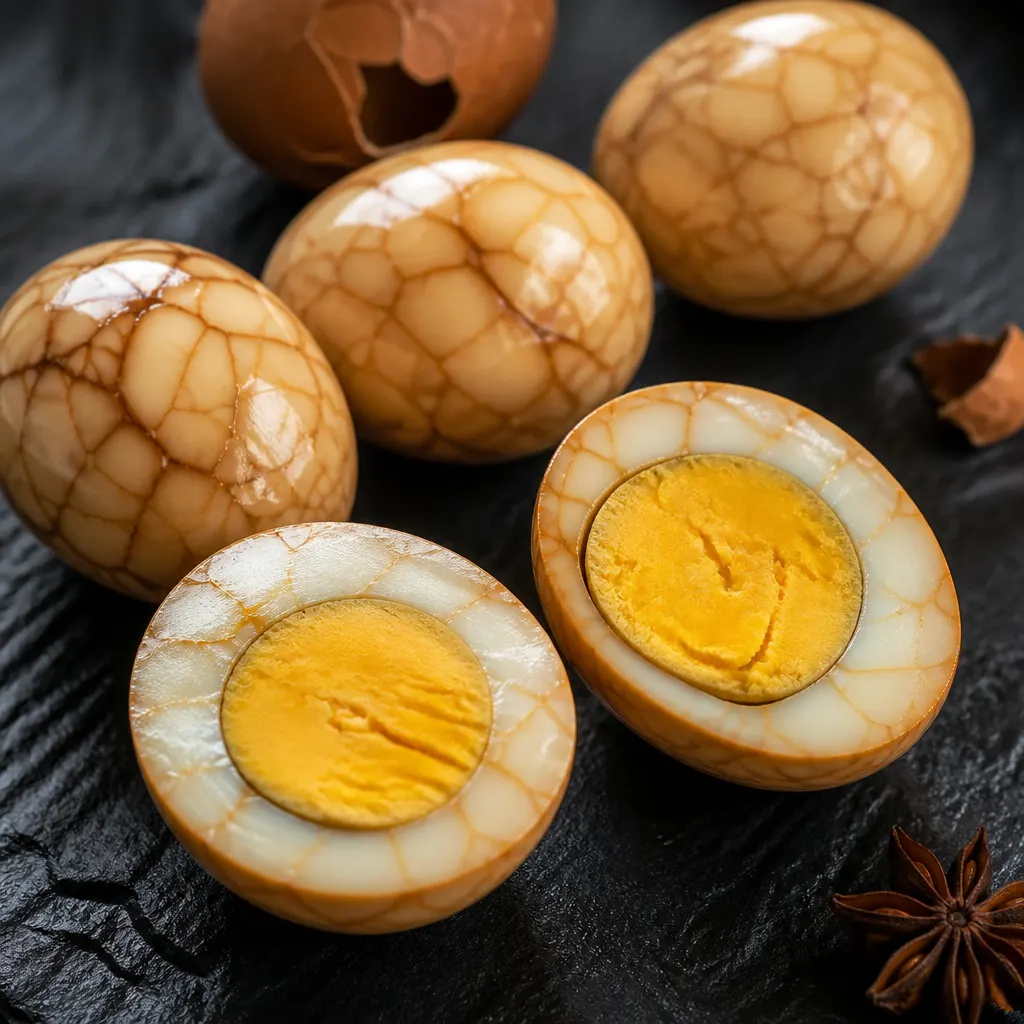 Tea-Smoked Marbled Eggs