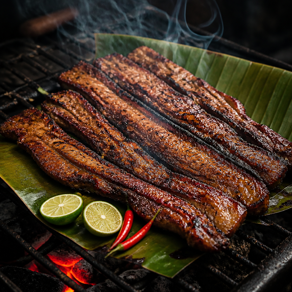 Filipino Smoked Inihaw na Liempo