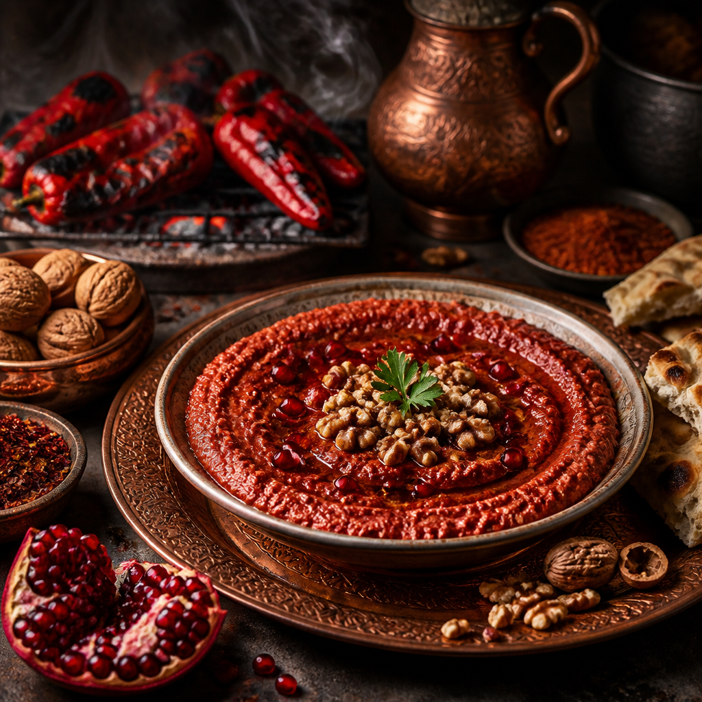 Muhammara — Smoked Pepper & Walnut Dip