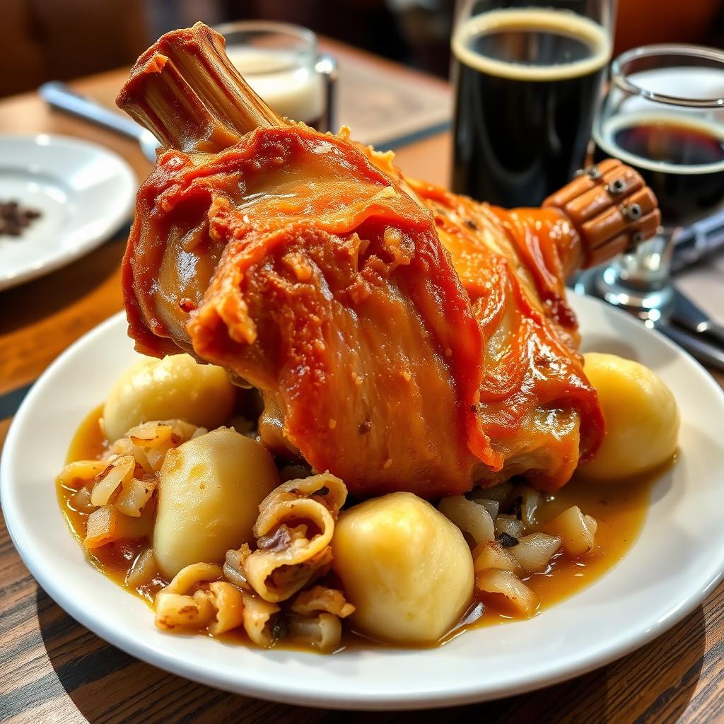 Schweinshaxe — Smoked & Roasted Pork Knuckle