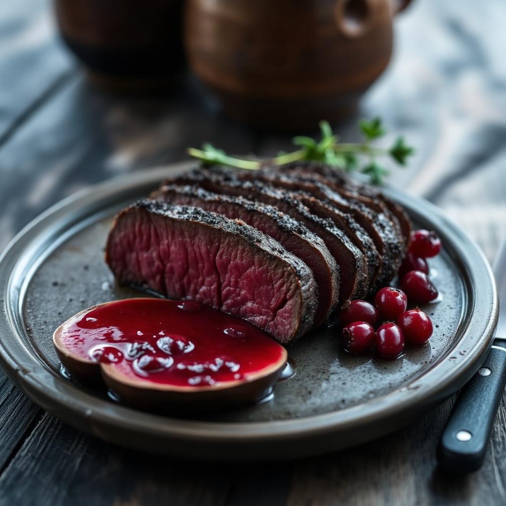 Smoked Venison Loin with Juniper
