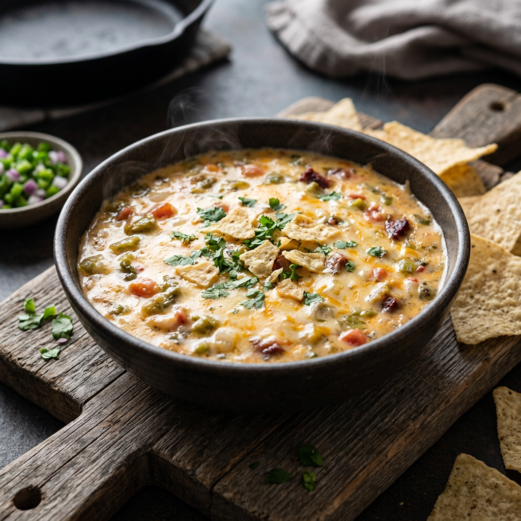 My Take on Backyard Version of Weekend Cook — Pellet-Cooker Smoked Queso