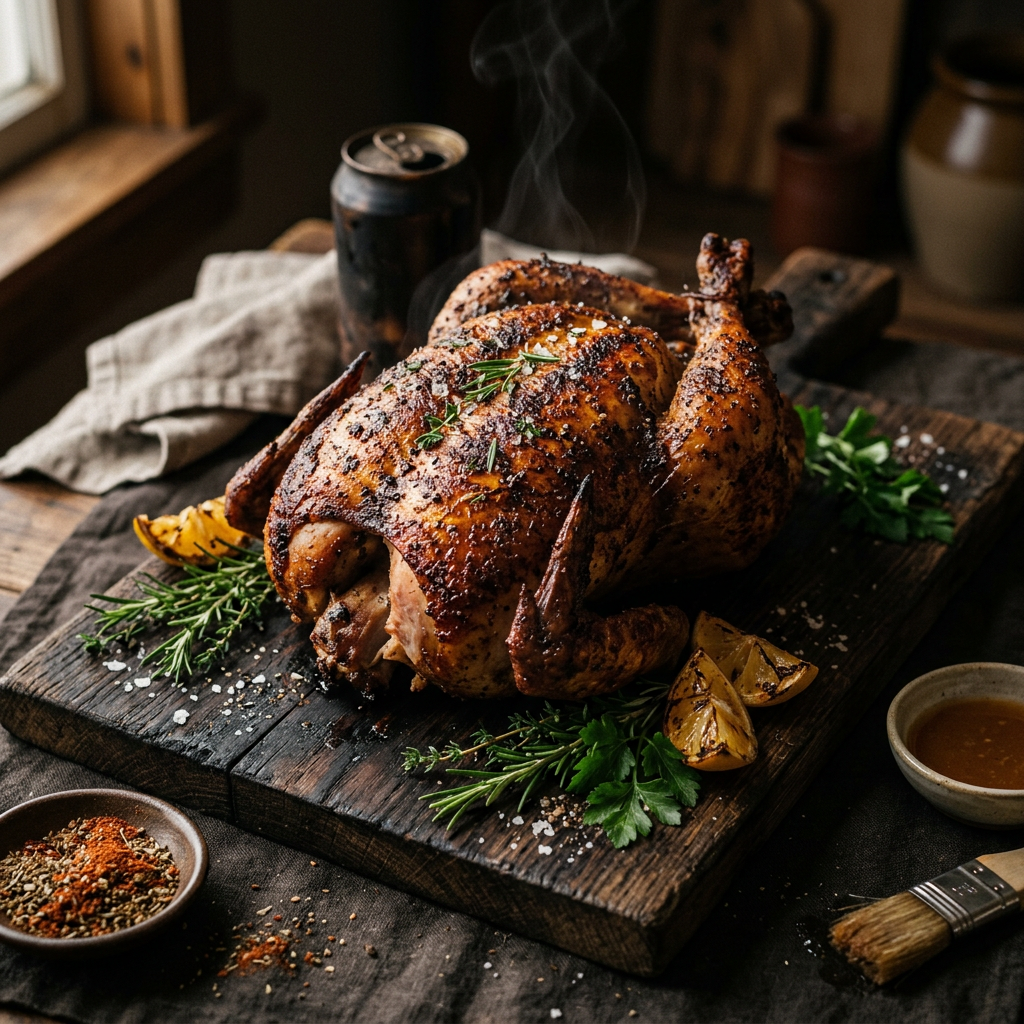 Backyard Version of Weekend Cook — My Take on My Take on Weekend Cook — My Take on Beer-Can Whole Chicken