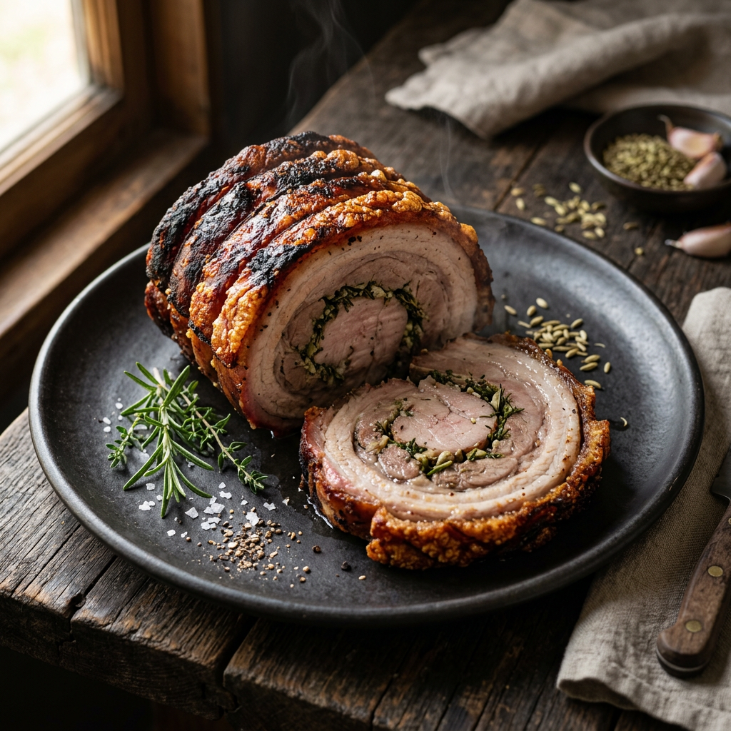 Sunday's Smoked Porchetta Roll