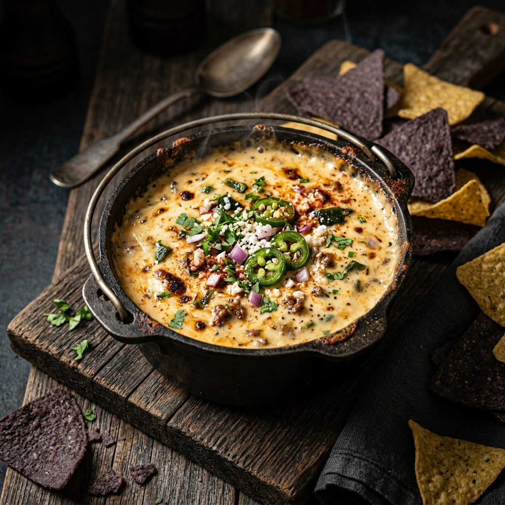 Pellet-Cooker Smoked Queso