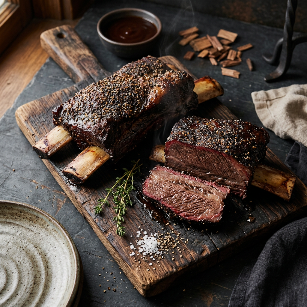 Smoked Bison Short Ribs