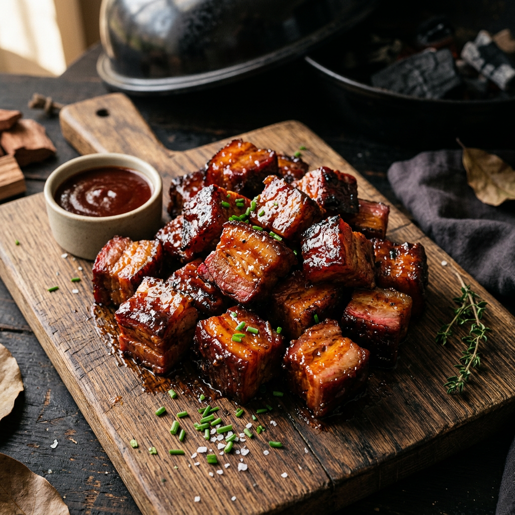Weekend Cook — Backyard Version of Smoked Pork Belly Burnt Ends