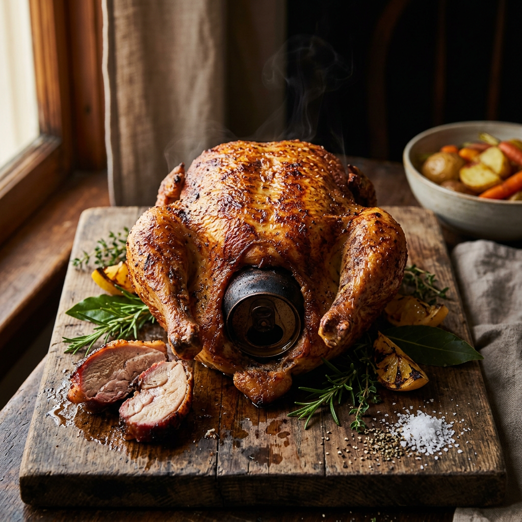 Weekend Cook — My Take on My Take on Beer-Can Whole Chicken