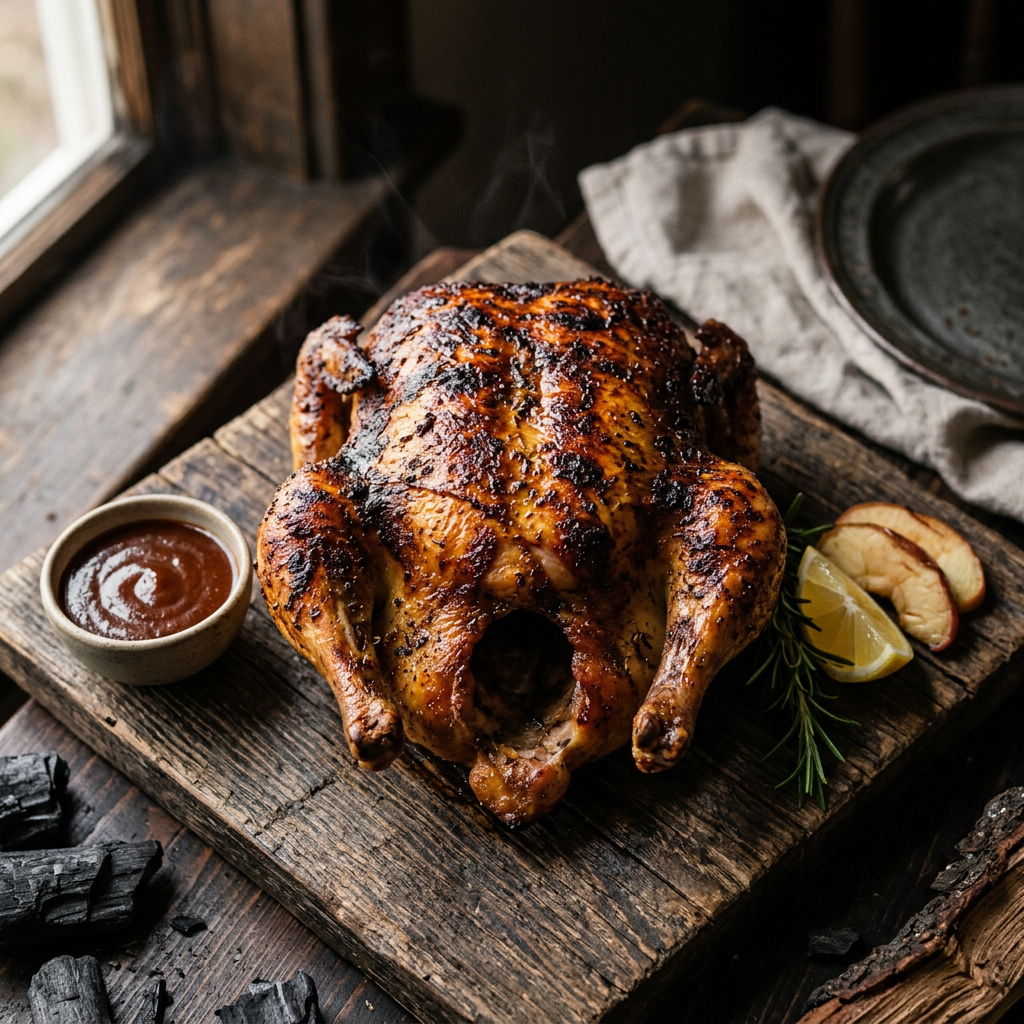 Backyard Version of Weekend Cook — My Take on My Take on Beer-Can Whole Chicken