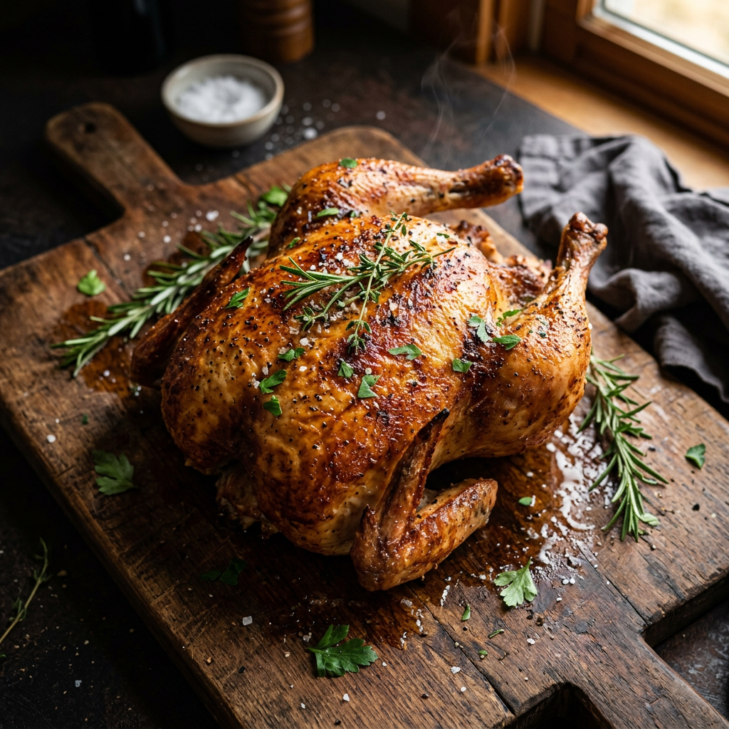 My Take on Sunday's Sunday's Backyard Version of Beer-Can Whole Chicken