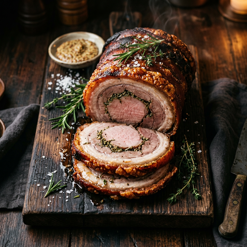 Smoked Porchetta Roll