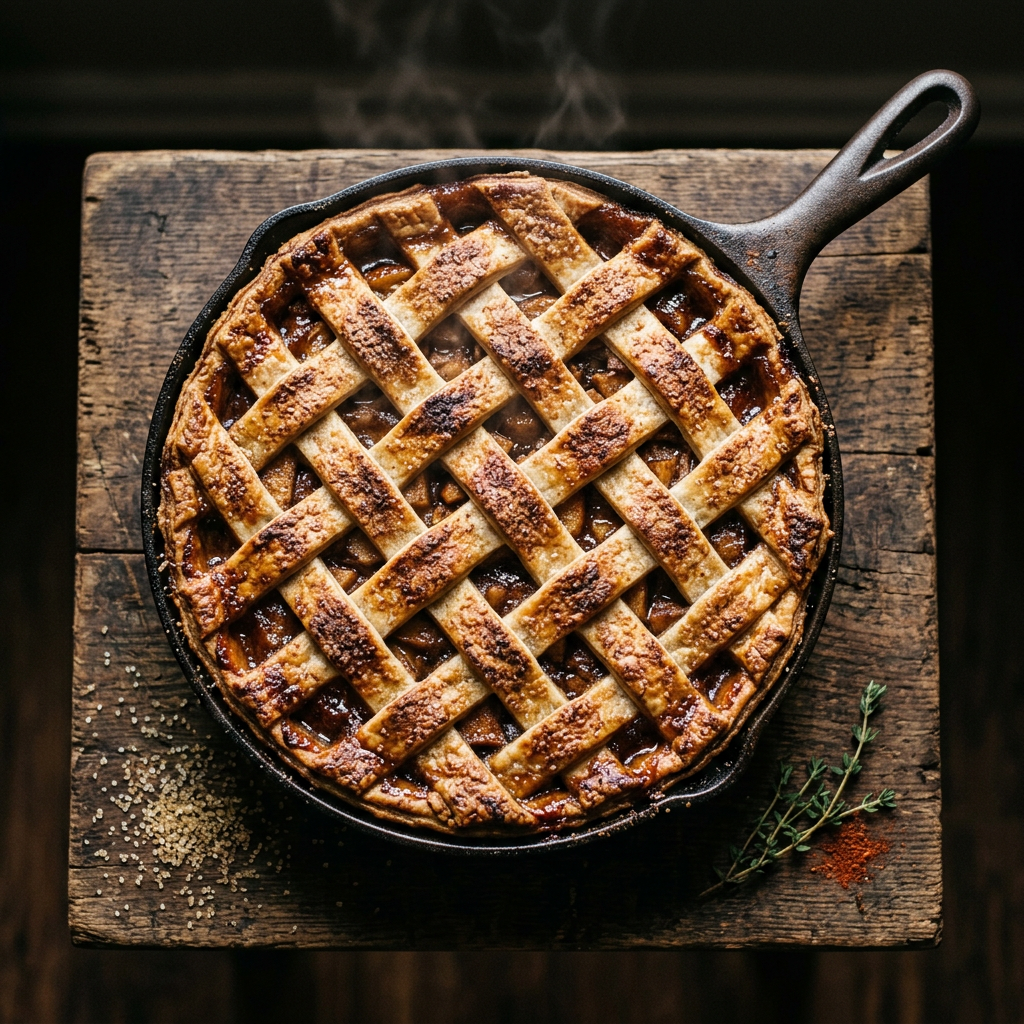 Backyard Version of My Take on My Take on Pellet Smoker Smoked Apple Pie