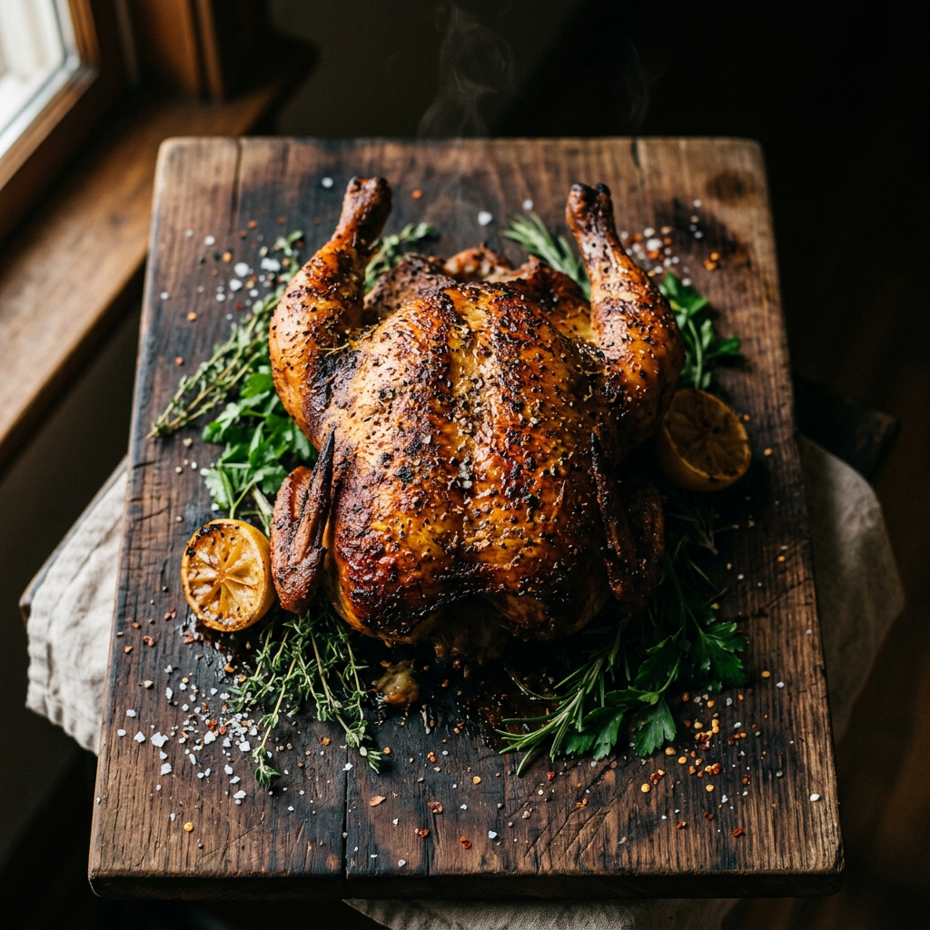 My Take on Backyard Version of My Take on Sunday's My Take on Beer-Can Whole Chicken