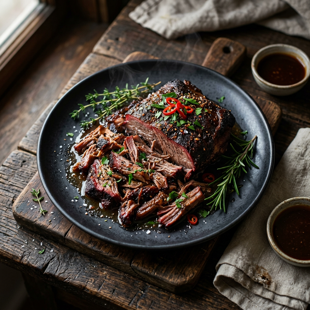 Smoked Pulled Wild Boar Shoulder