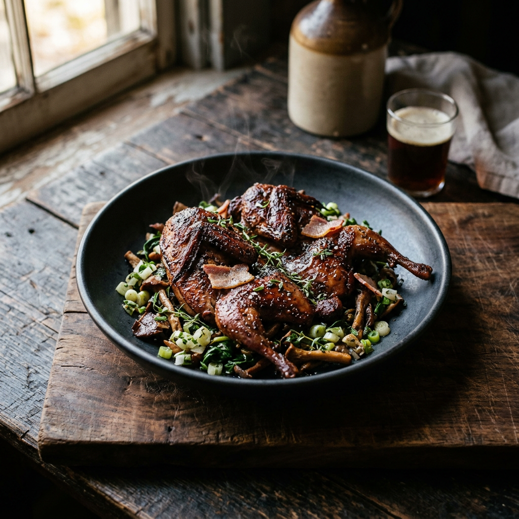 Beer-Brined Smoked Squirrel