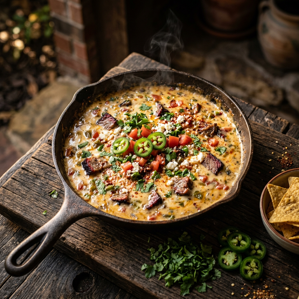 Weekend Cook — My Take on Backyard Version of Pellet-Cooker Smoked Queso
