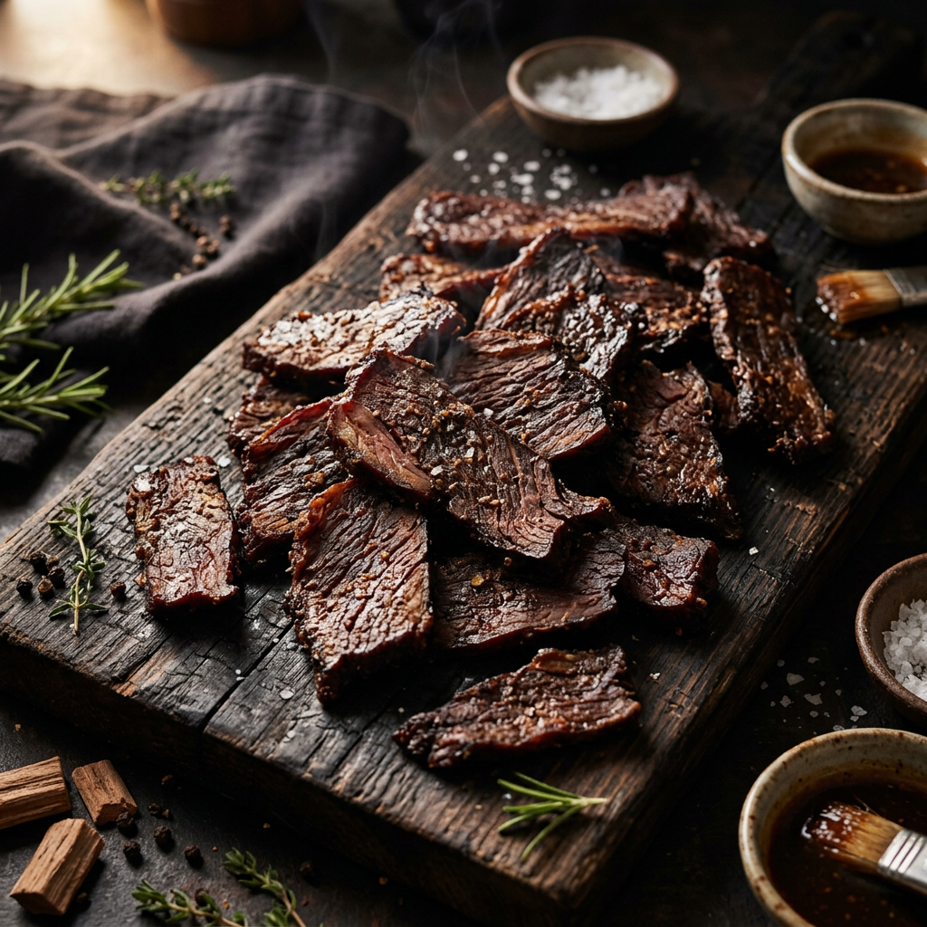 Sunday's Sunday's Backyard Version of Backyard Version of Smoked Beef Jerky