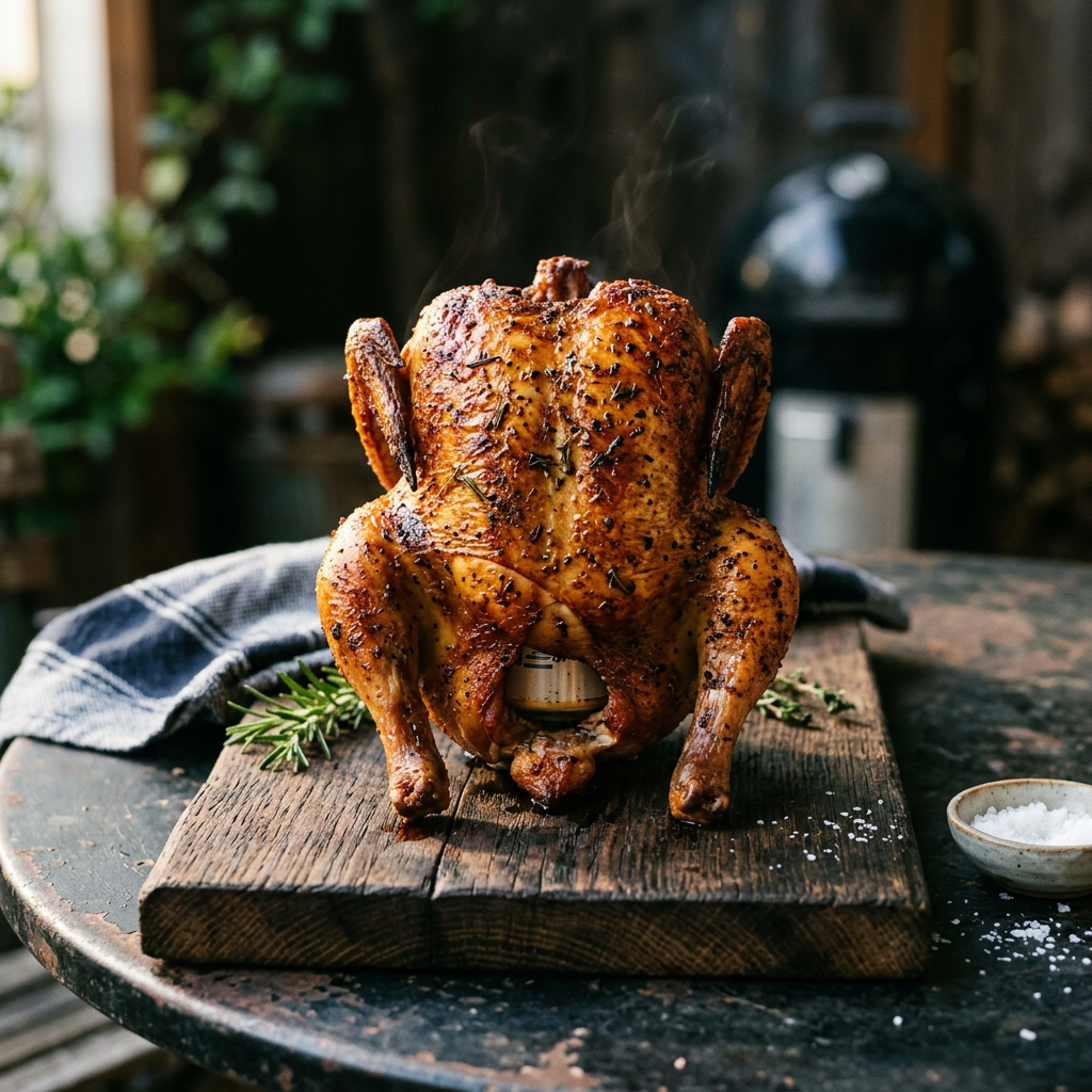 My Take on Sunday's Backyard Version of Beer-Can Whole Chicken